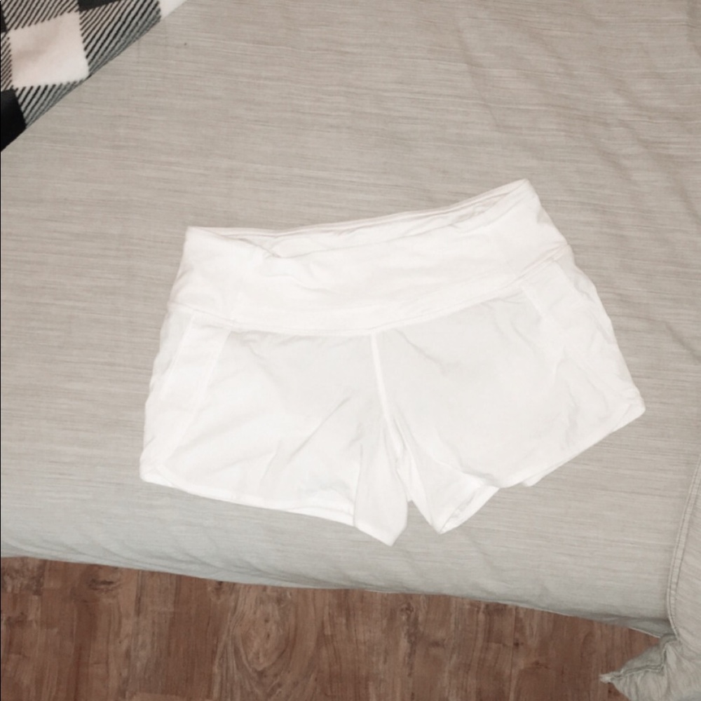 Lululemon white shorts